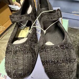 Universal Thread Halston Flats Black Mary Jane Memory Foam Size 7.5